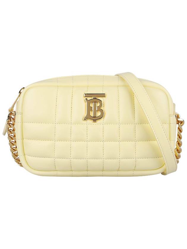 Lola Mini Quilted Camera Cross Bag Light Yellow - BURBERRY - BALAAN 2