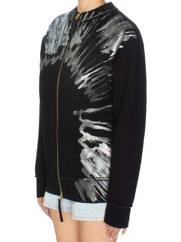 Neoprene Printing Blouson Zip-Up Jacket Black - MARNI - BALAAN 3