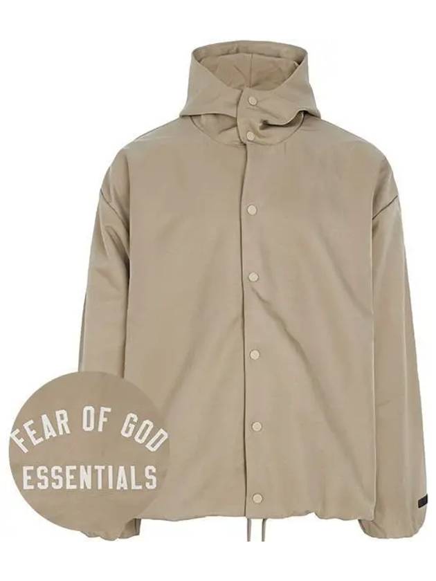 Back Logo Hooded Jacket Beige - FEAR OF GOD - BALAAN 2