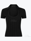 U-Neck Polo Shirt Black - HELMUT LANG - BALAAN 2