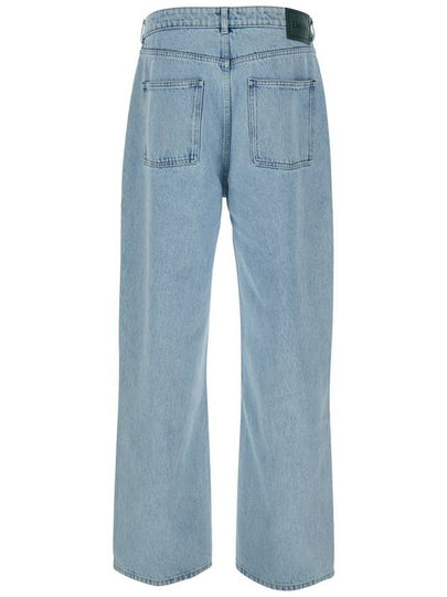 'Le Jean Délavé' Light Blue Jeans With Logo Patch On The Rear In Denim Man - DROLE DE MONSIEUR - BALAAN 2