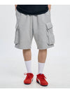 Bermuda cargo sweat shorts gray - MOO - BALAAN 2