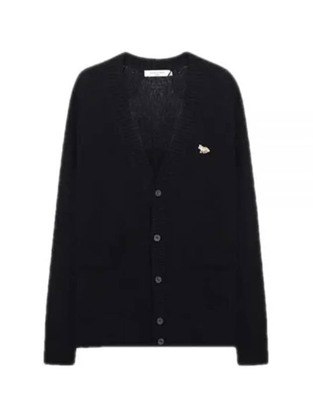 Baby Fox Patch Cosy Cardigan Black - MAISON KITSUNE - BALAAN 2