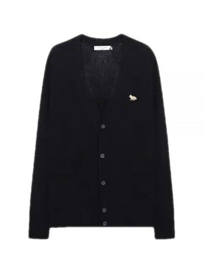 Baby Fox Patch Cosy Cardigan Black - MAISON KITSUNE - BALAAN 2