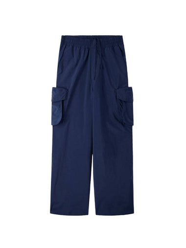 Elastic Cargo Straight Pants Dark Navy - SUNNEI - BALAAN 1