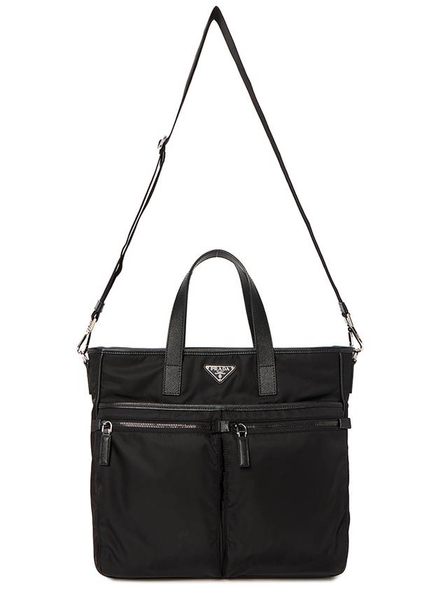 Re-Nylon Saffiano Tote Bag Black - PRADA - BALAAN 8