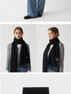 100% cashmere muffler black - RECLOW - BALAAN 9