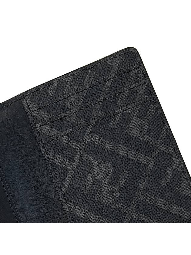 FF Square Leather Card Wallet Black - FENDI - BALAAN 9