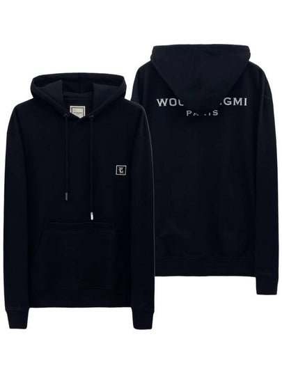 Back Logo Cotton Hoodie Black - WOOYOUNGMI - BALAAN 2