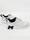 Bouncing Sneakers Calfskin Suede Goatskin Blanc - HERMES - BALAAN 7