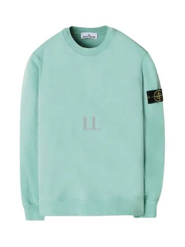 Wappen Patch Garment Dyed Sweatshirt Green - STONE ISLAND - BALAAN 2