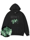 Monstera green overfit hoodie black - MONSTER REPUBLIC - BALAAN 3