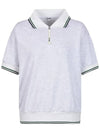 Knit collar half zip-up pique t-shirt MW4ME452 - P_LABEL - BALAAN 10