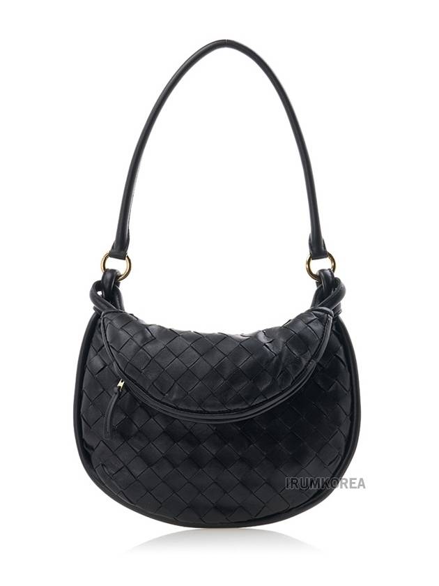 Intrecciato Gemelli Small Shoulder Bag Black - BOTTEGA VENETA - BALAAN 2