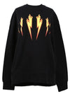 Frame Bolt Printing Sweatshirt Man Black PBJS446A - NEIL BARRETT - BALAAN 7