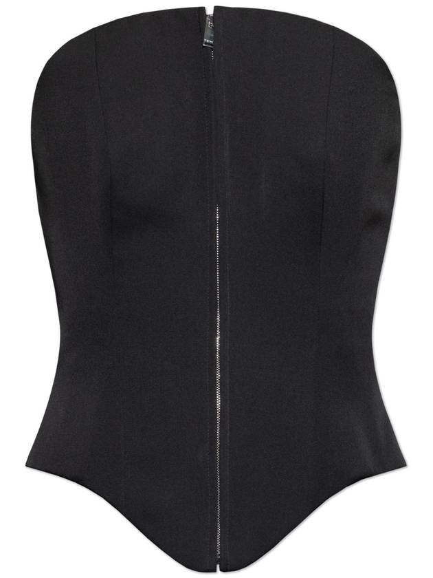 Alexander McQueen Wool Corset, Women's, Black - ALEXANDER MCQUEEN - BALAAN 1