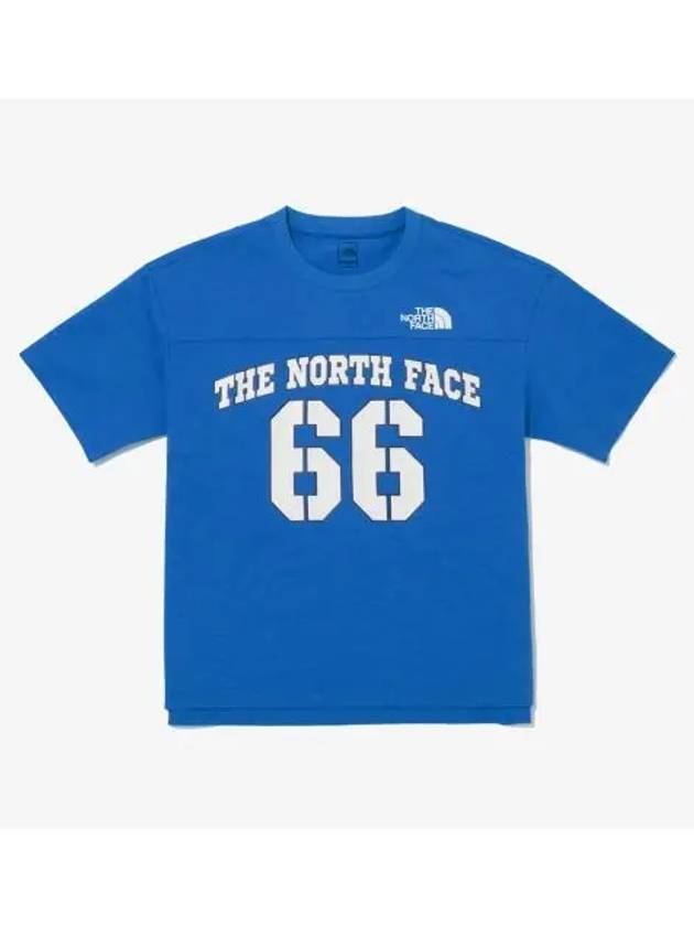 The North Face KIDS Active Buddy Short Sleeve Round Tee NT7UQ06U BLU - THE NORTH FACE - BALAAN 1