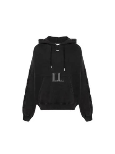 St Matthew Oversized Hoodie Black - OFF WHITE - BALAAN 2