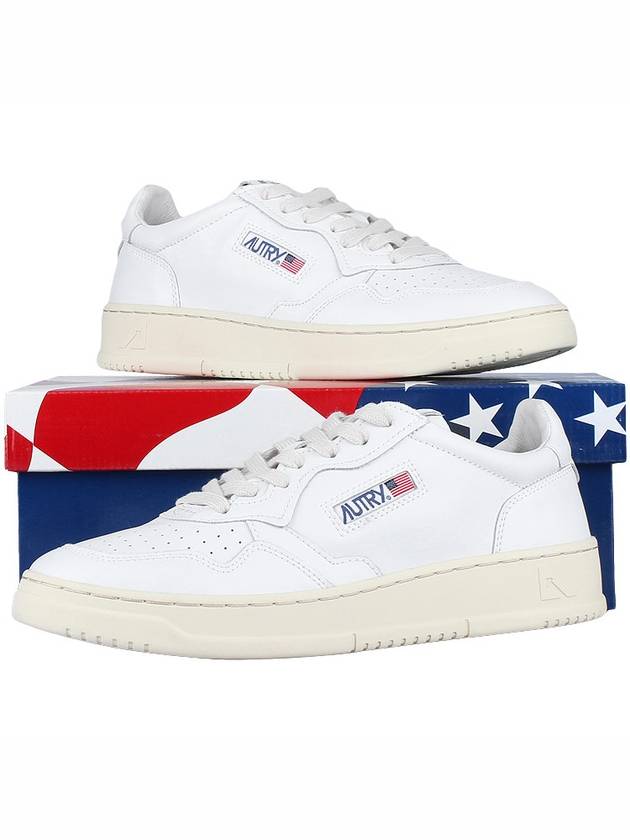 Medalist Leather Low Top Sneakers White - AUTRY - BALAAN 11