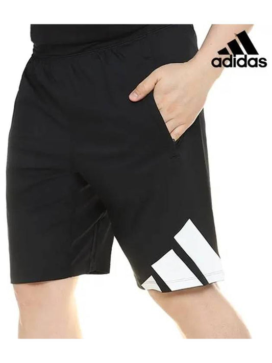 4Kraft 3 Bar Shorts Black - ADIDAS - BALAAN.