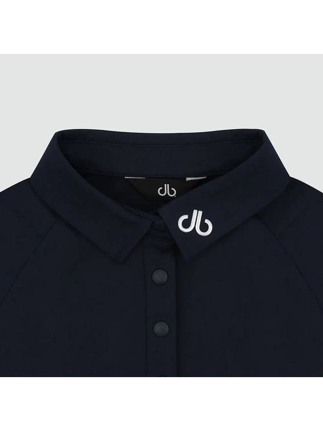 Drew Incision Modified Poly Long Sleeve T-Shirt DF41LT03NAVY - DRUH GOLF - BALAAN 3