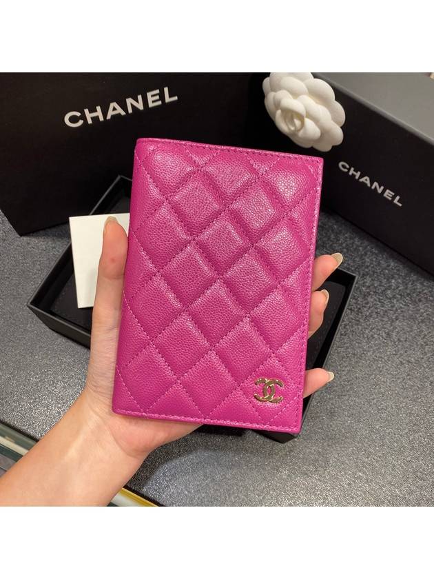 pink passport wallet - CHANEL - BALAAN 3