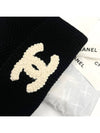 Beanie CC Logo Cashmere Winter Hat Classic Black AAA398 - CHANEL - BALAAN 4