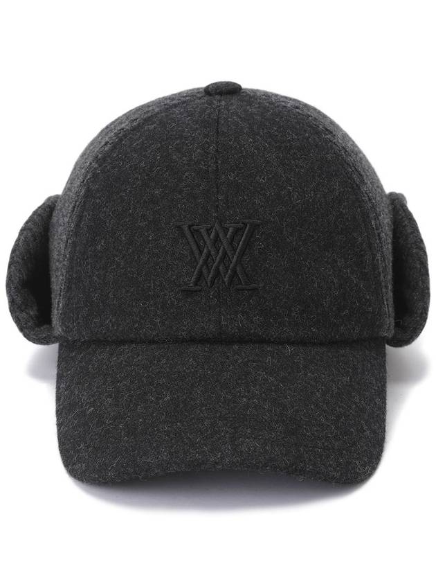 Official M WOOL KNIT BALL CAP BK - ANEWGOLF - BALAAN 4