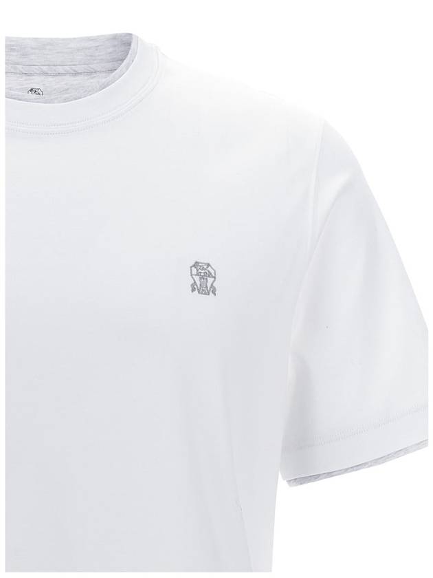 Brunello Cucinelli Logo Layered T-Shirt - BRUNELLO CUCINELLI - BALAAN 3