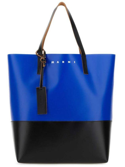 Tribeca Shopping Tote Bag Blue Black - MARNI - BALAAN 2