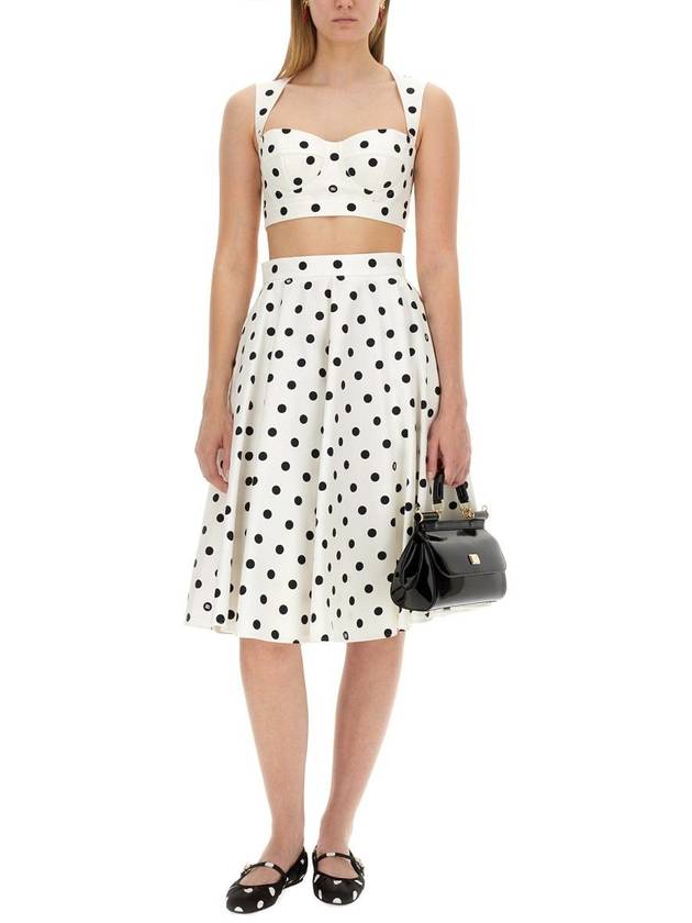 Polka Dot Corset Top F7AA7TFSFNM - DOLCE&GABBANA - BALAAN 3