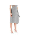 Skirt Grey Wool Skirt - FENDI - BALAAN 3