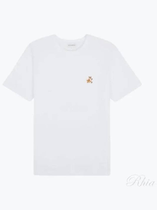 Speedy Fox Patch Comfort Short Sleeve T-Shirt White - MAISON KITSUNE - BALAAN 2