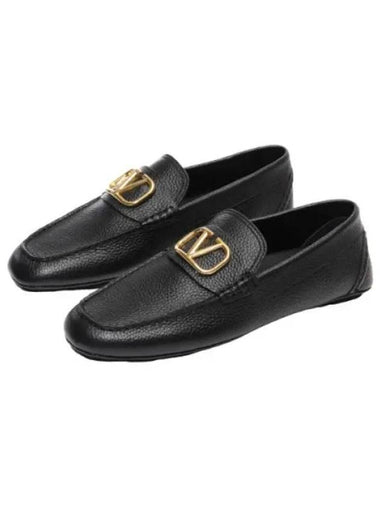 V logo driving shoes men s loafers - VALENTINO - BALAAN 1