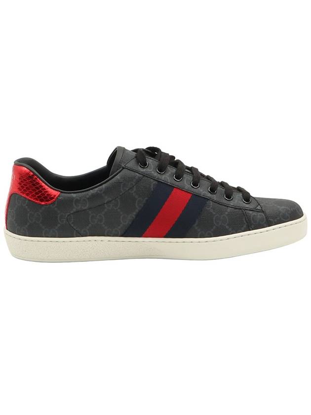 Black Soft GG Supreme Canvas WEB Ace Men s Sneakers 10 - GUCCI - BALAAN 4