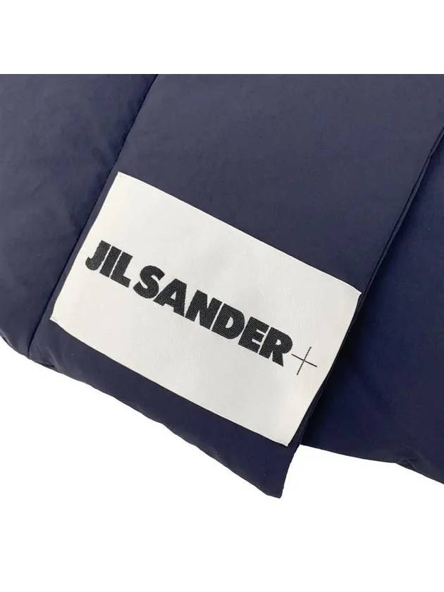 Logo Quilting Padding Down Muffler Navy - JIL SANDER - BALAAN 6