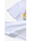 Relaxed Power of Sun Cotton Short Sleeve T-Shirt White B0481010388 - GANNI - BALAAN 4