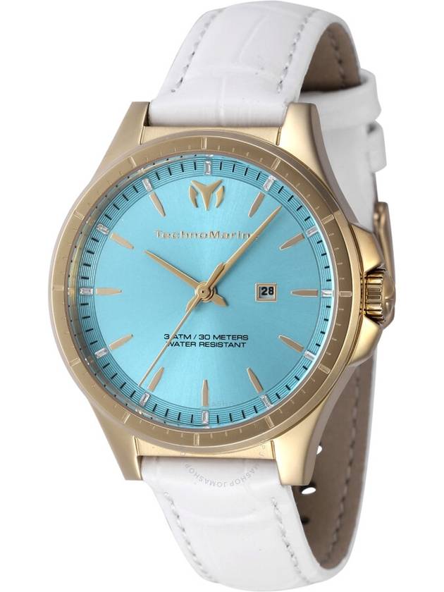 Technomarine MoonSun Date Quartz Light Blue Dial Dial Ladies Watch TM-822046 - TECHNOMARINE - BALAAN 1