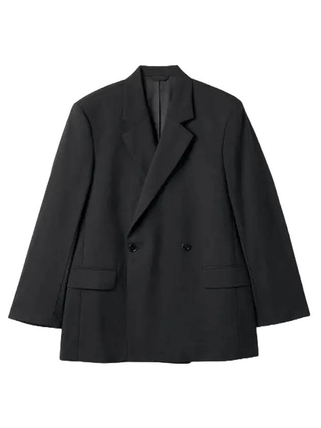 Tailored Wool Double Jacket Black - ACNE STUDIOS - BALAAN 1