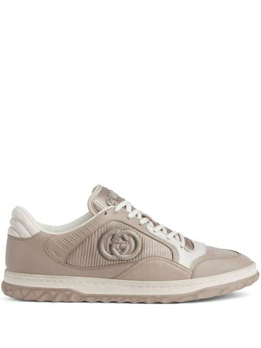 Men's Mac80 Low Top Sneakers Grey Leather - GUCCI - BALAAN 1