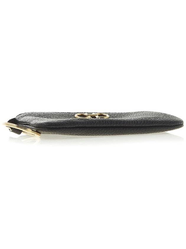 Gancini Leather Coin Key Holder Black - SALVATORE FERRAGAMO - BALAAN 6