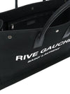 Rive Gauche Cotton Canvas Tote Bag Black - SAINT LAURENT - BALAAN 6