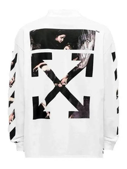 Caravaggio Arrow Mockneck Sweatshirt White - OFF WHITE - BALAAN 2