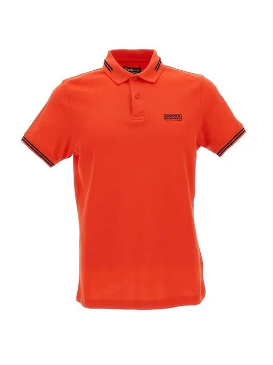 International Essential Tipped Polo Shirt Orange - BARBOUR - BALAAN.