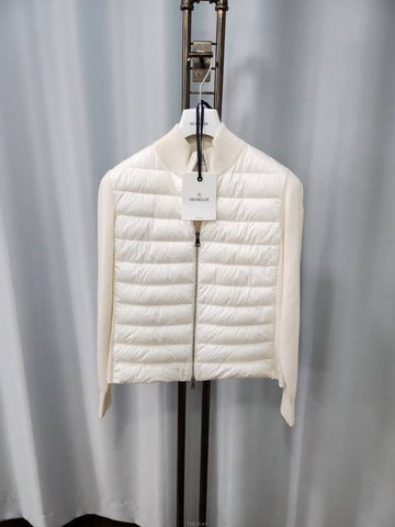 Used luxury goods DHLUX Moncler wool cardigan women s knit padding M 55 - MONCLER - BALAAN 1