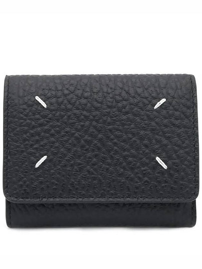 Zip Compact Tri-Fold Half Wallet Black - MAISON MARGIELA - BALAAN 2