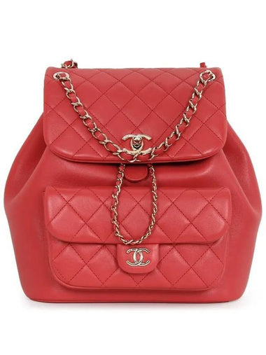 Carpskin Backpack Red - CHANEL - BALAAN 1