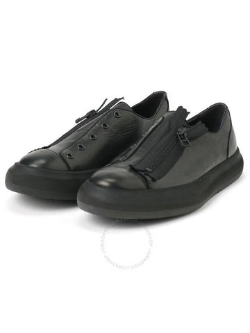 Yohji Yamamoto Ladies Black Low Top Zip Up Sneakers Brand Size 5 - YOHJI YAMAMOTO - BALAAN 1