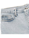 backprint logo patch denim shorts - OFF WHITE - BALAAN 6