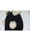 Black white fur steel ring women s long padding - MOOSE KNUCKLES - BALAAN 4